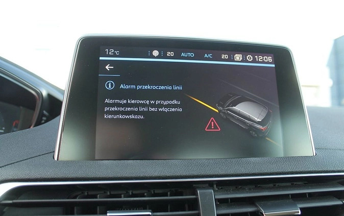 Peugeot 3008 cena 82990 przebieg: 85436, rok produkcji 2019 z Ełk małe 497